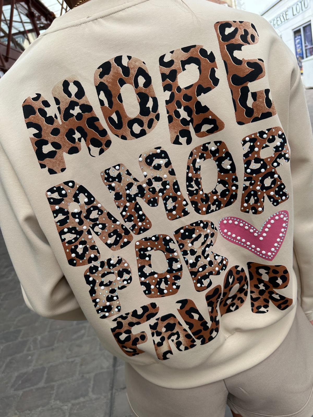 Sweat More Amor Por Favor Beige