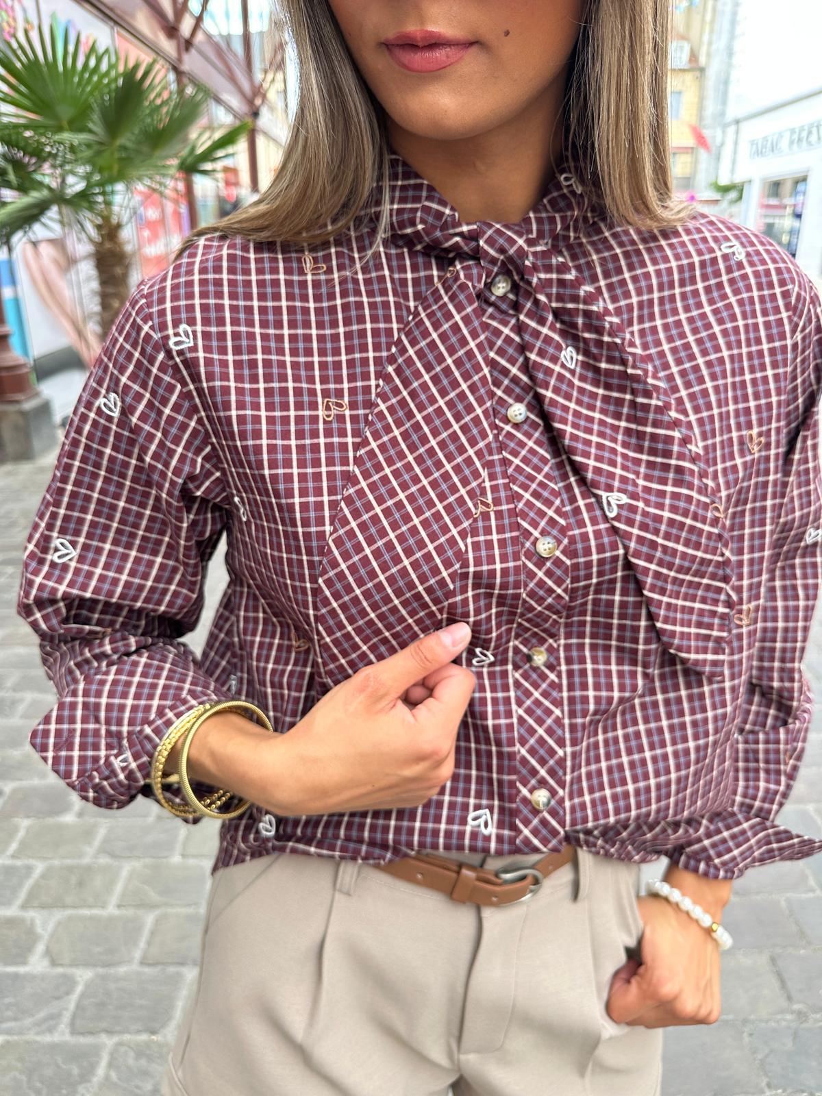 Chemise Kalis Bordeaux