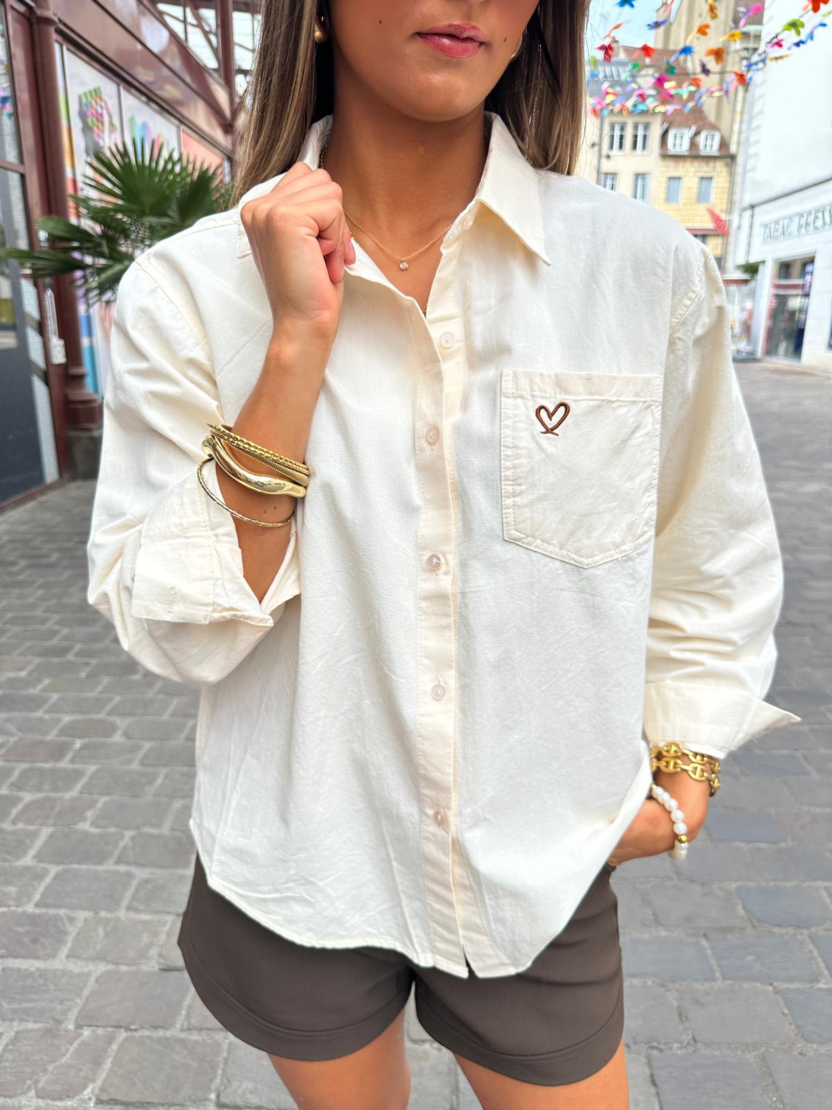 Chemise Refik Beige