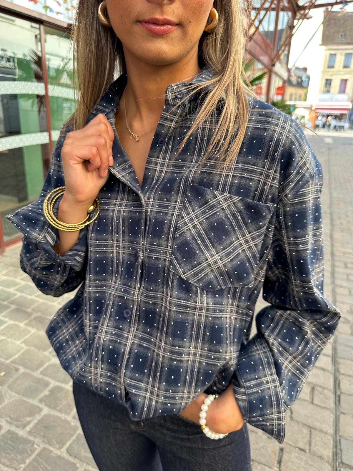 Chemise Eda Bleu Marine