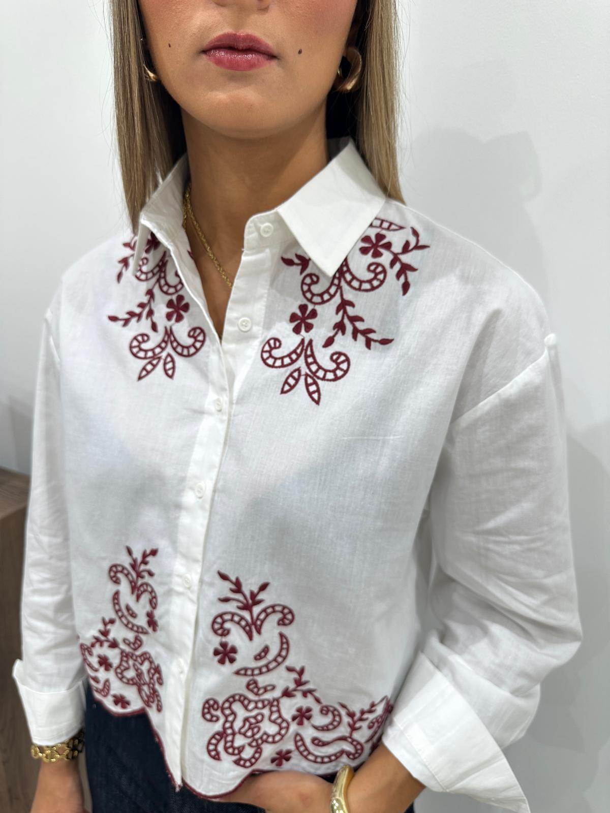 Chemise Janais Bordeaux