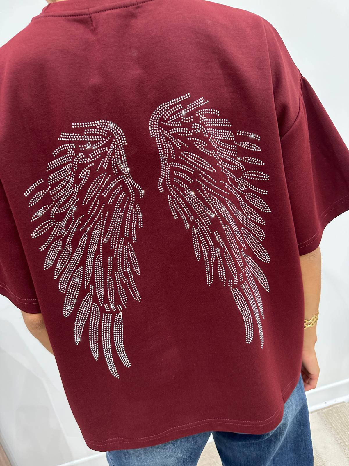 Tee-Shirt Angel Bordeaux