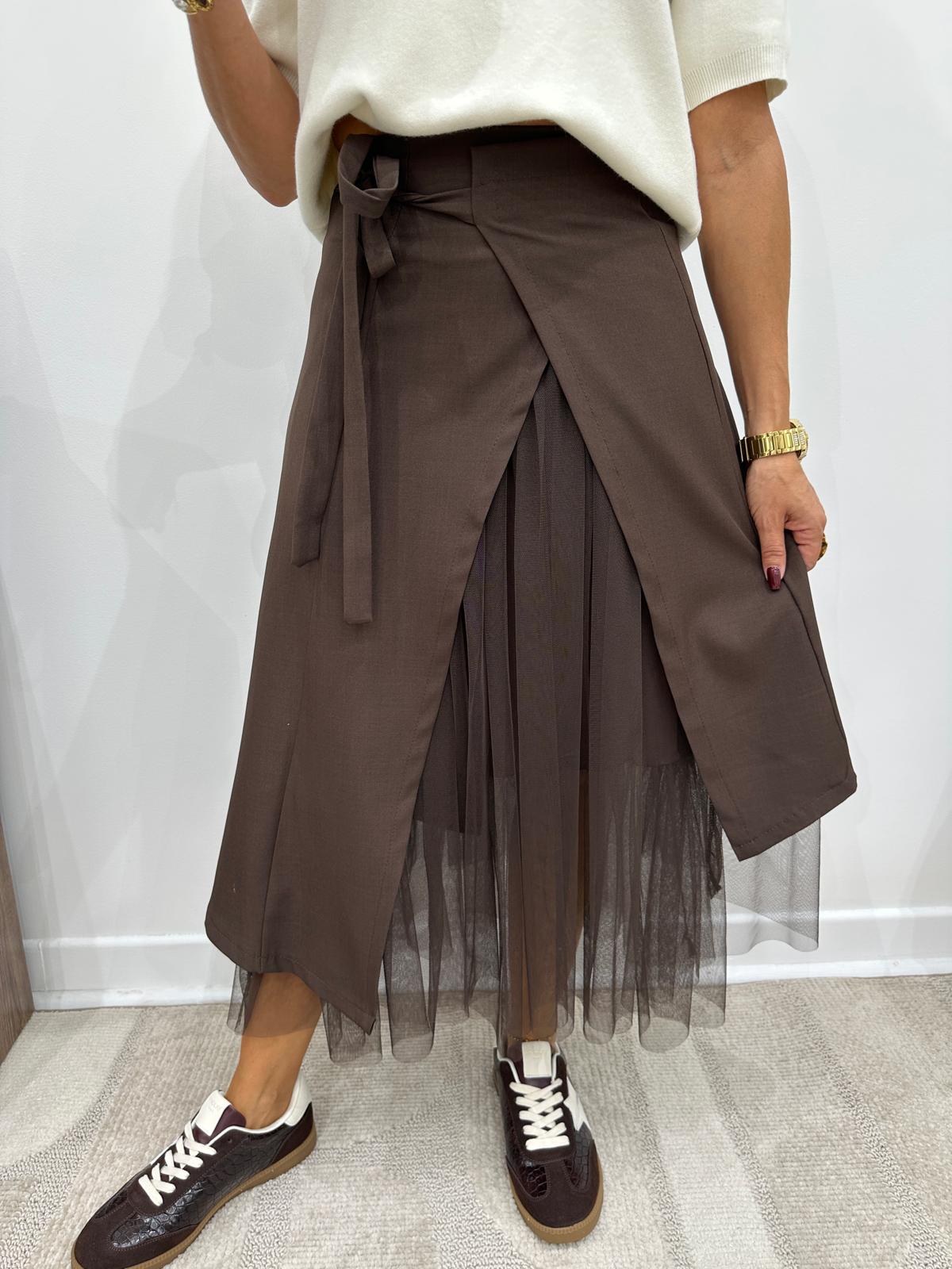 Jupe Claudie Chocolat