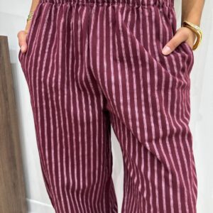 Pantalon Justie Bordeaux