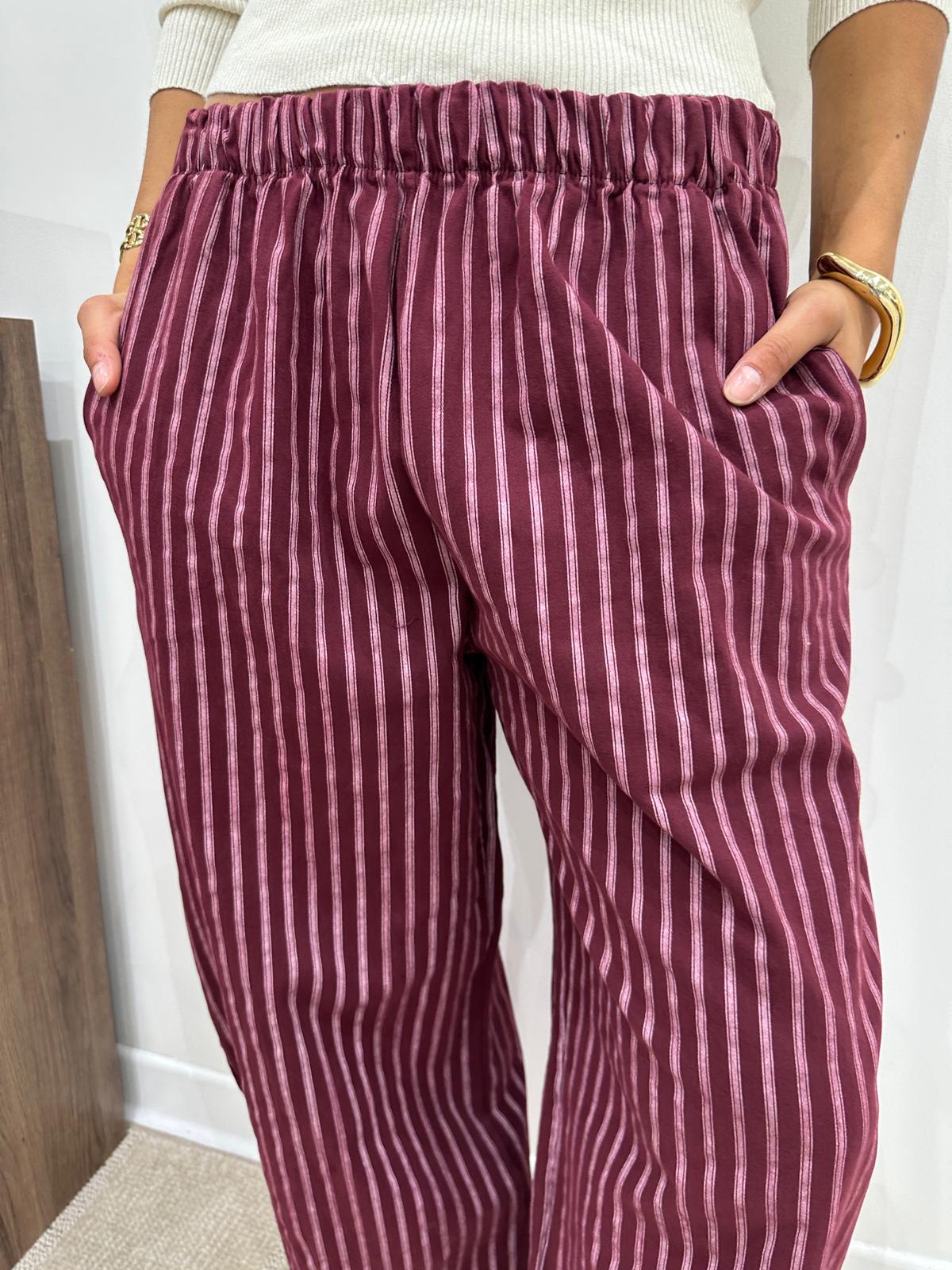 Pantalon Justie Bordeaux