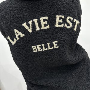 Veste Teddy La Vie Est Belle Noir