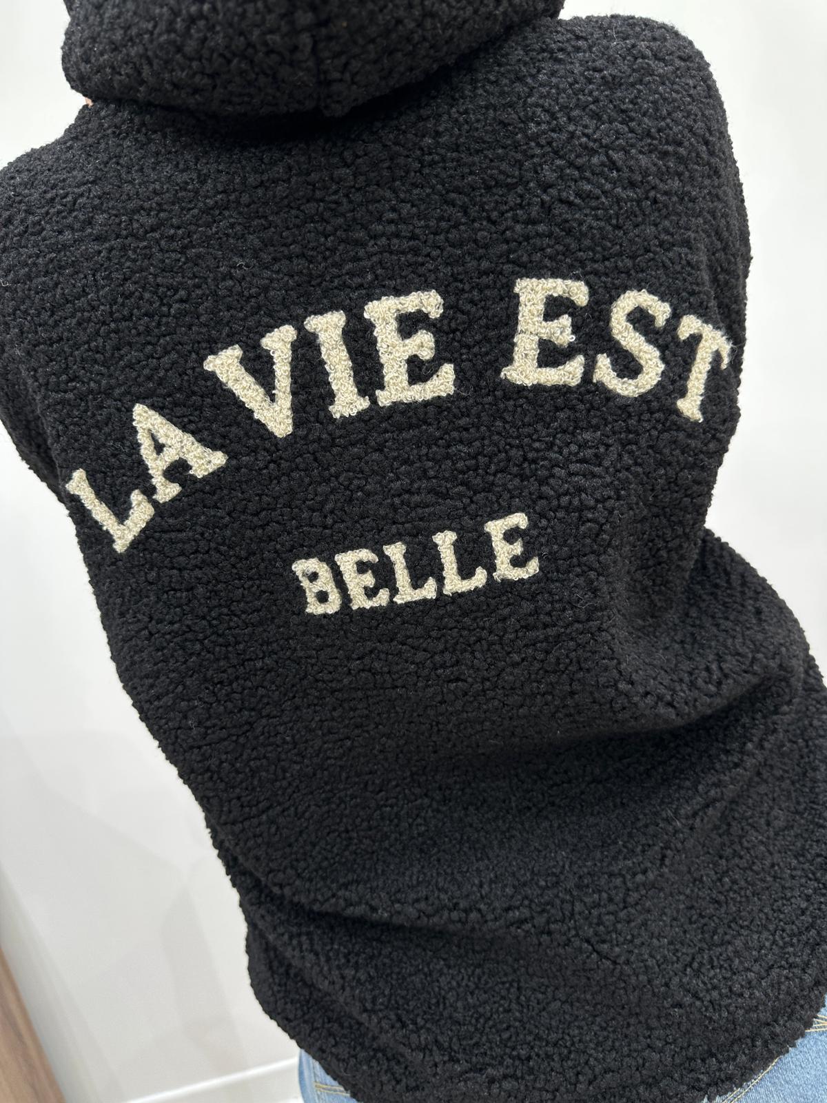 Veste Teddy La Vie Est Belle Noir