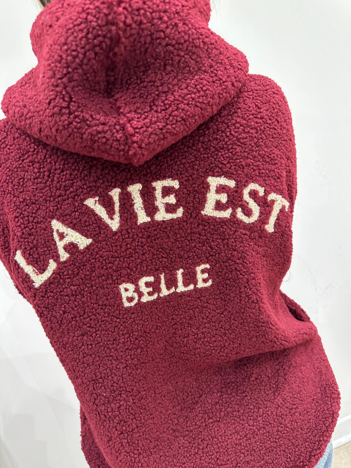 Veste Teddy La vie Est Belle Bordeaux