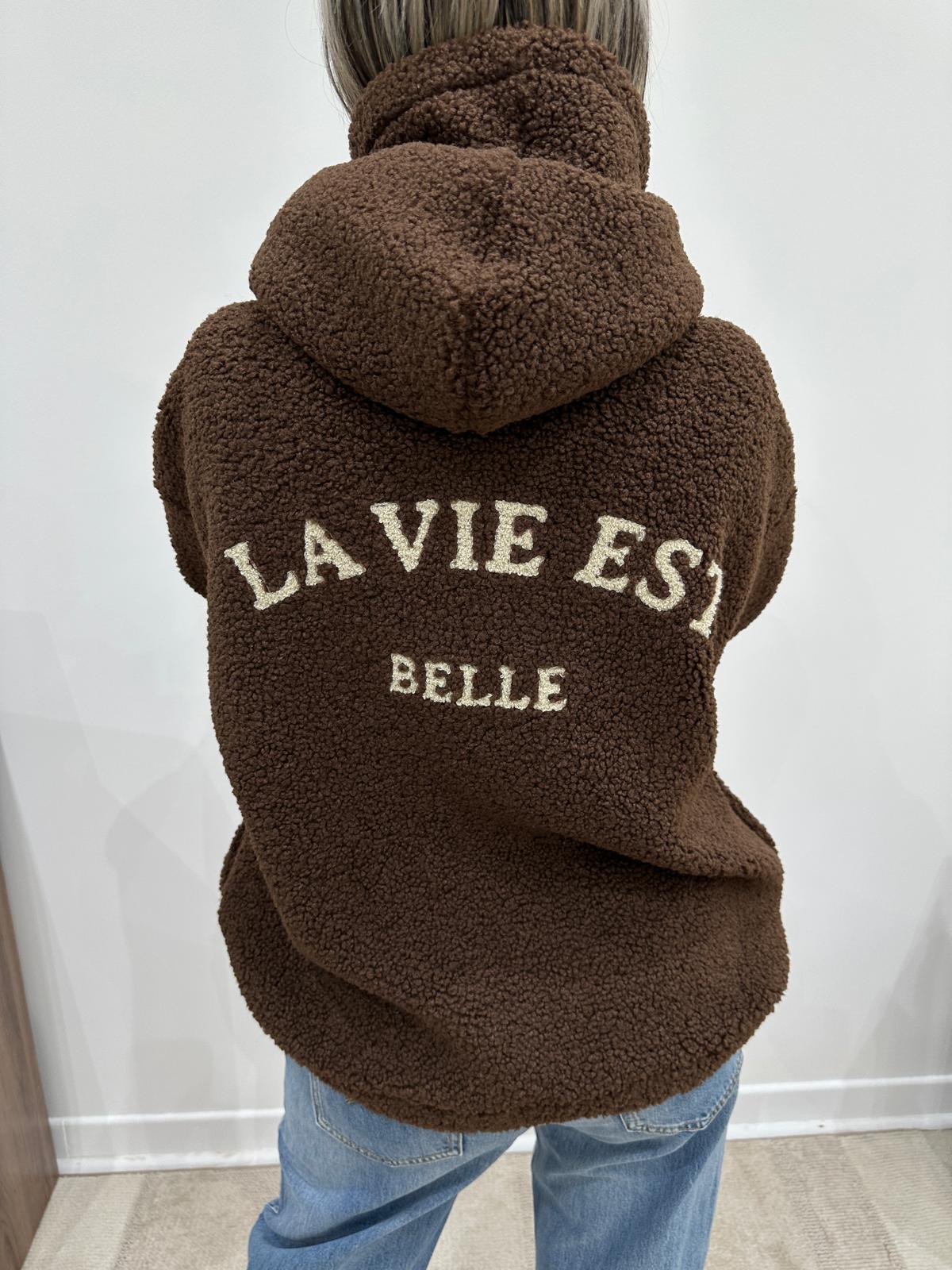 Veste Teddy La Vie Est Belle Chocolat