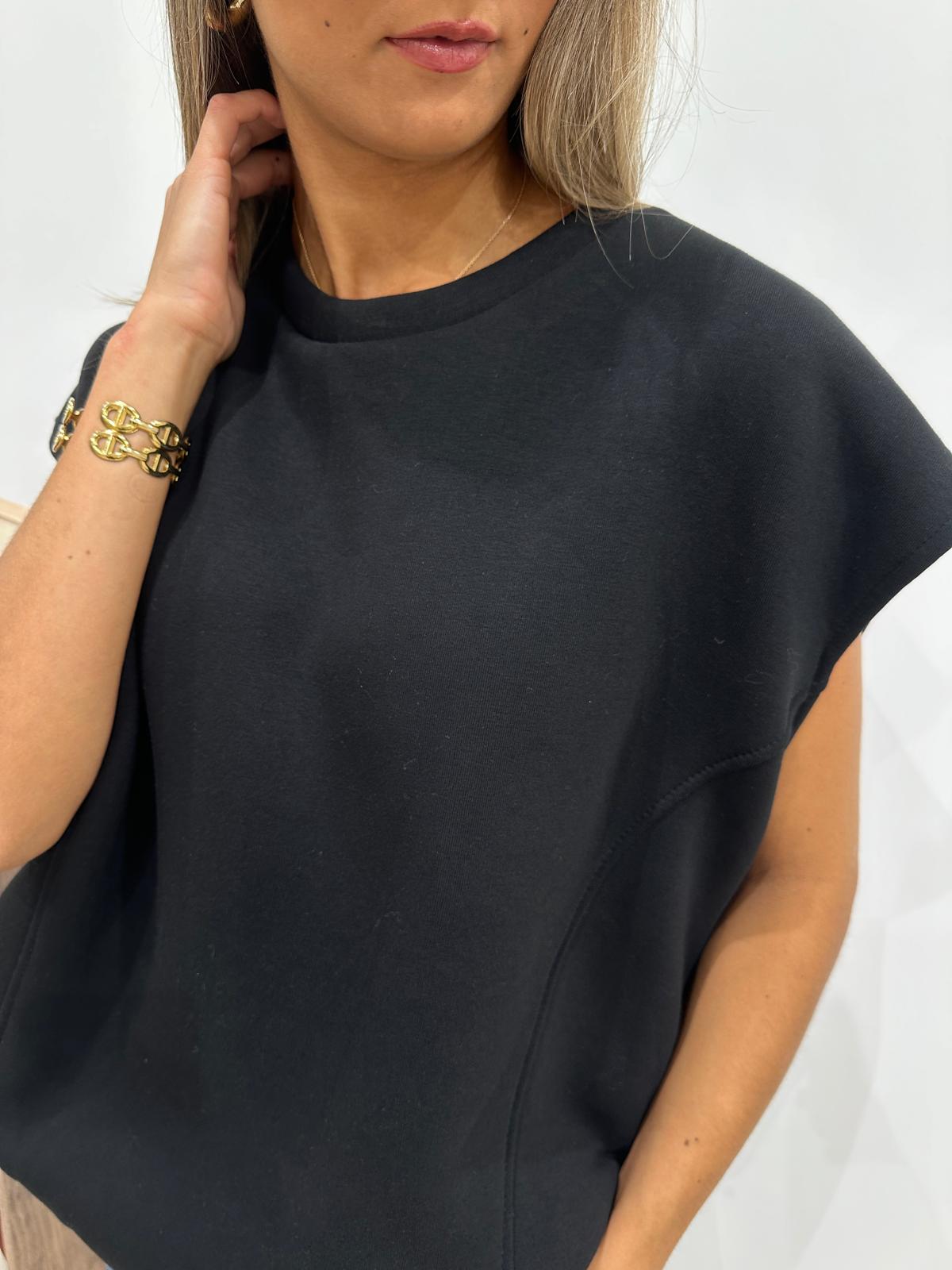 Sweat Sans Manches Nelio Noir