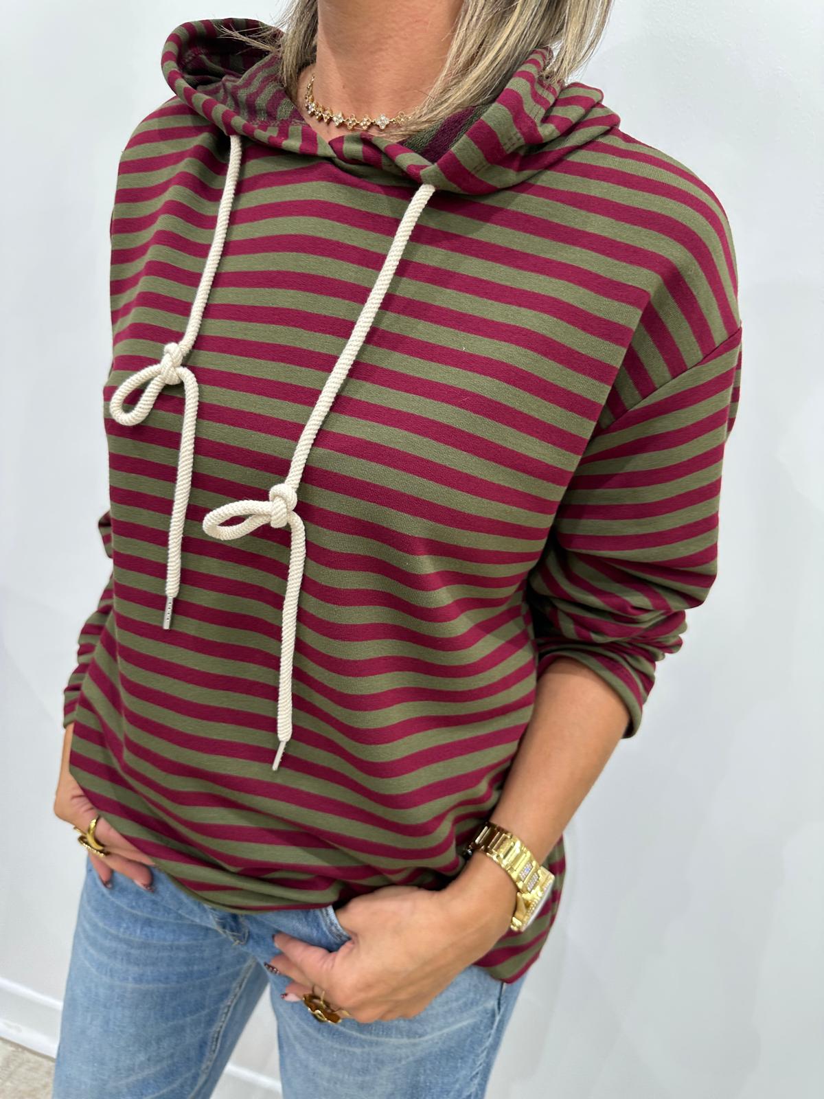Sweat Dalto Kaki Bordeaux