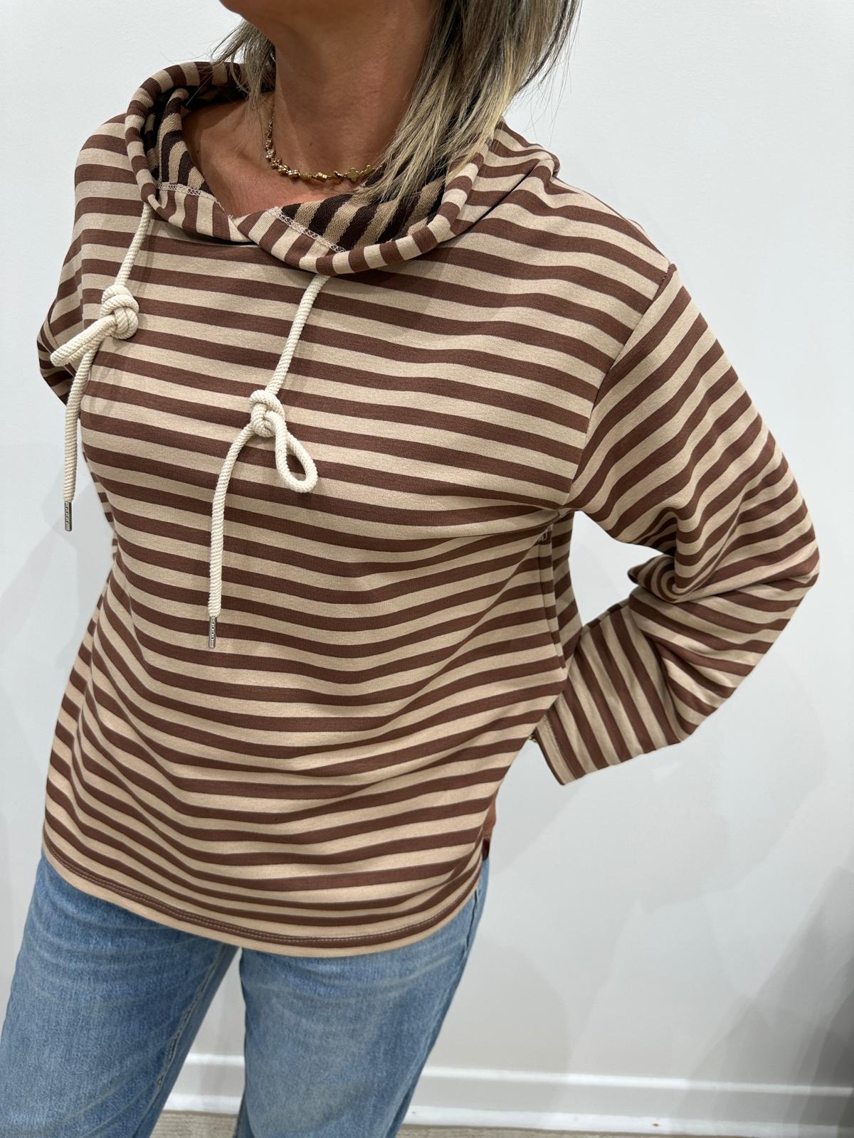 Sweat Dalto Beige Chocolat