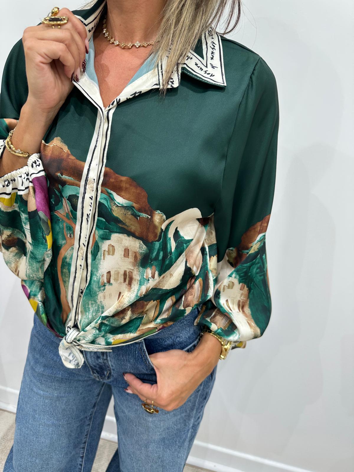 Chemise Armelle Verte