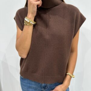 Pull Col Roulé Sans Manches Marlo