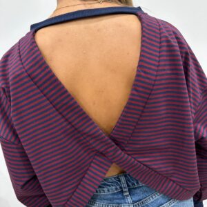 Sweat Harper Bordeaux/Marine