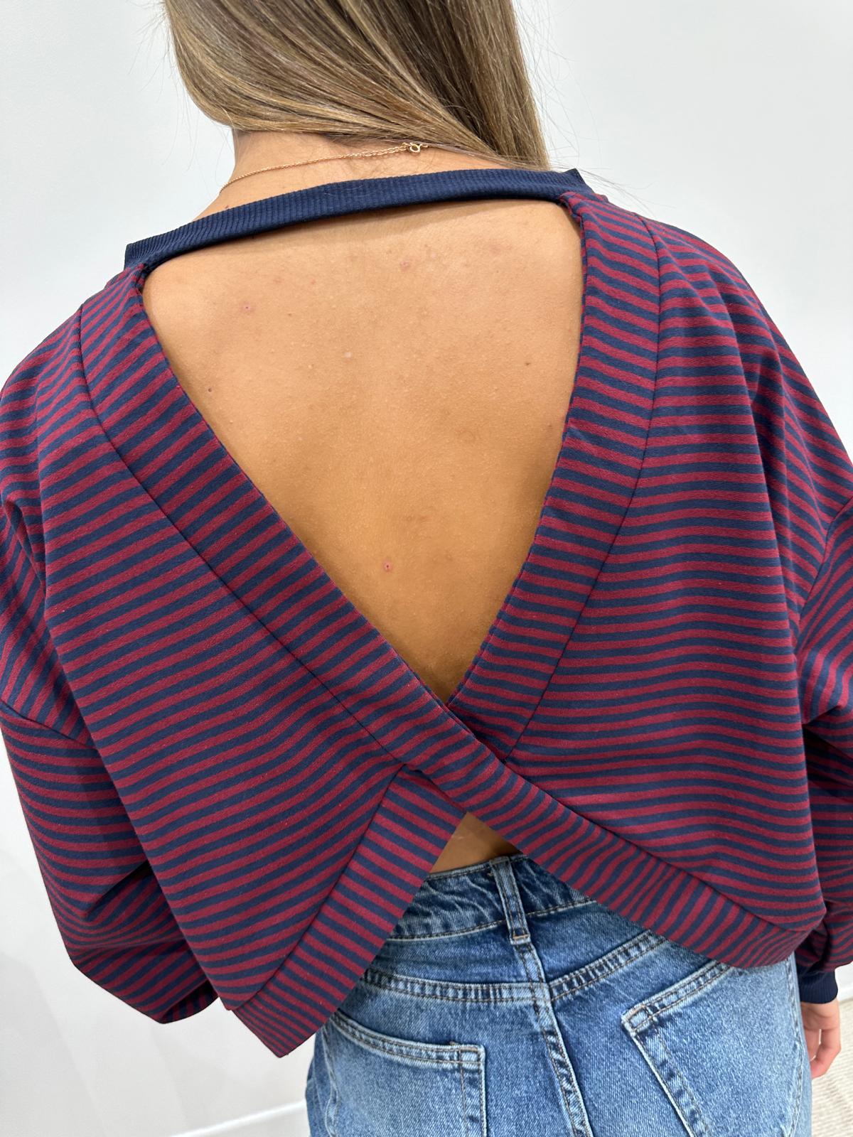 Sweat Harper Bordeaux/Marine