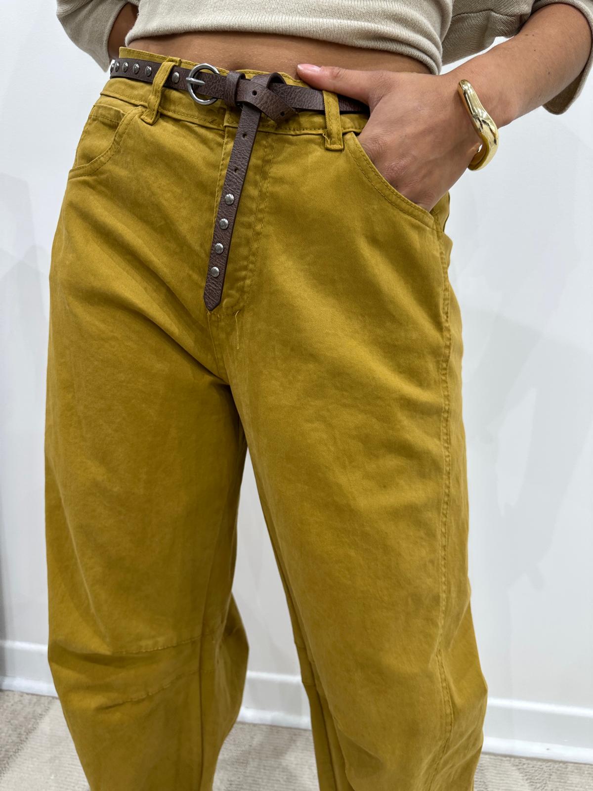 Pantalon Amadi Moutarde