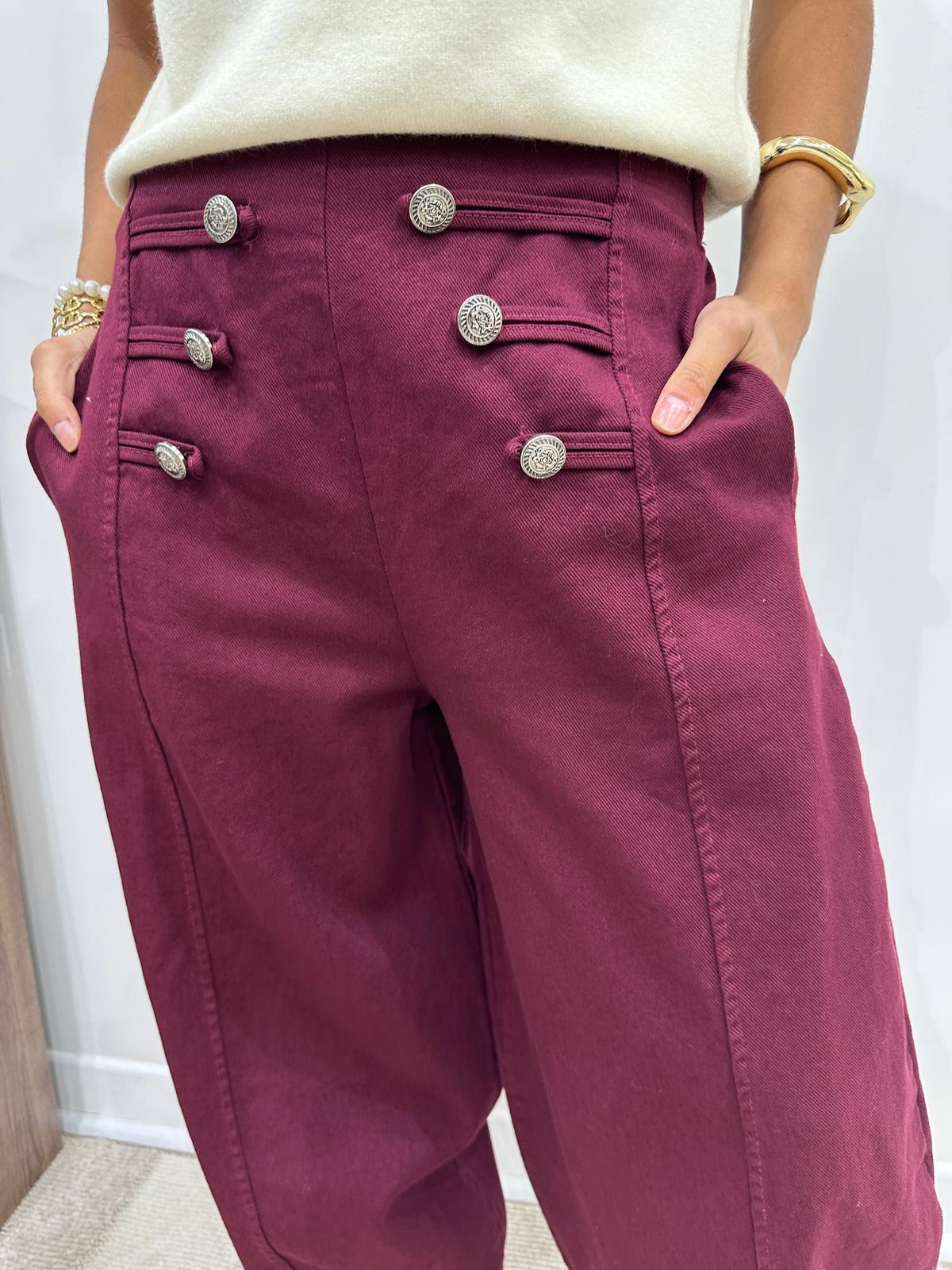 Pantalon Richie Bordeaux