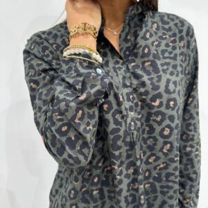 Blouse Clery Leopard Kaki