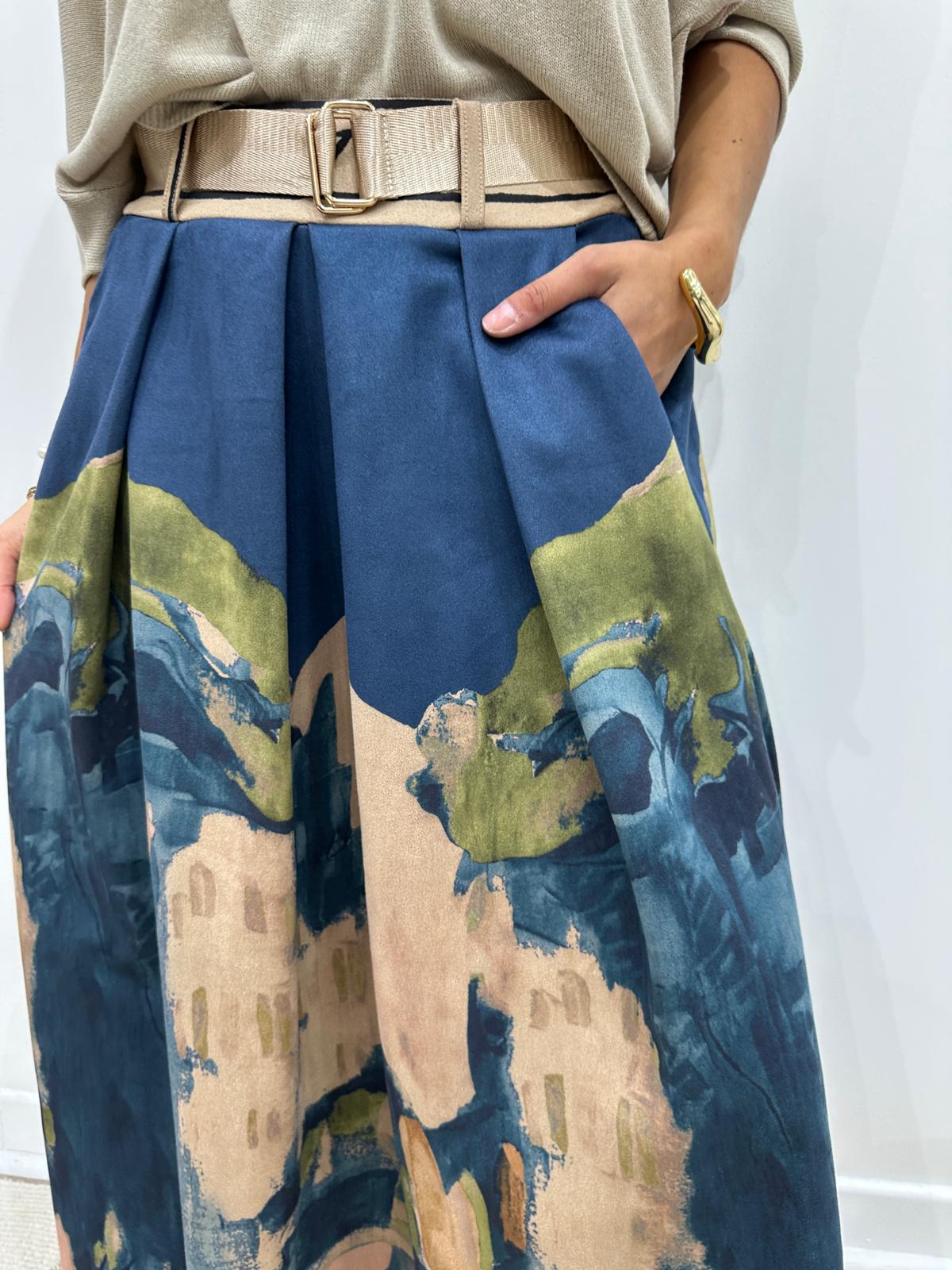 Jupe Armelle Bleue