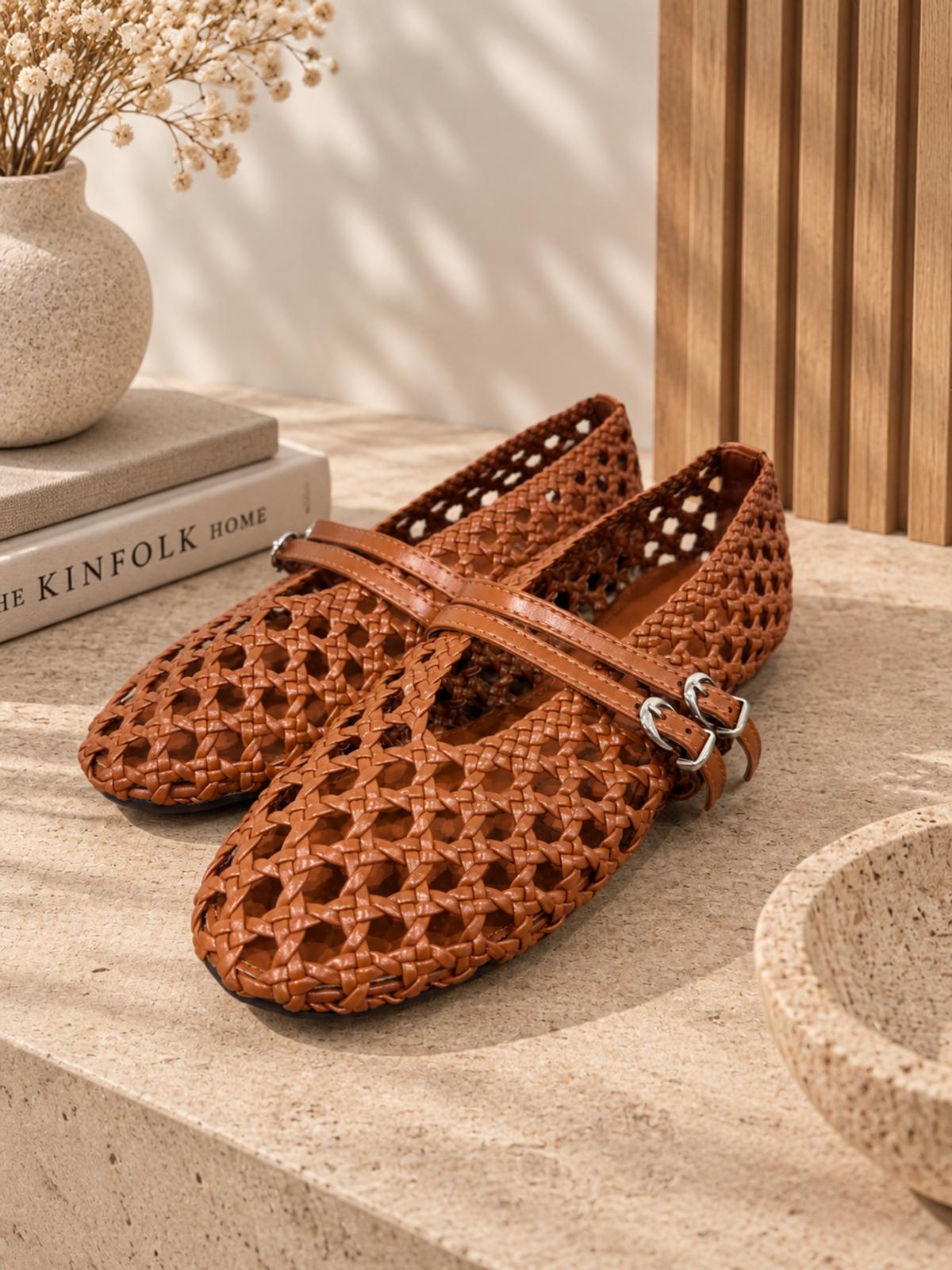 Ballerines Floris Camel