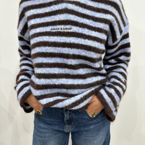 Pull Amour & Amour Marron Bleu