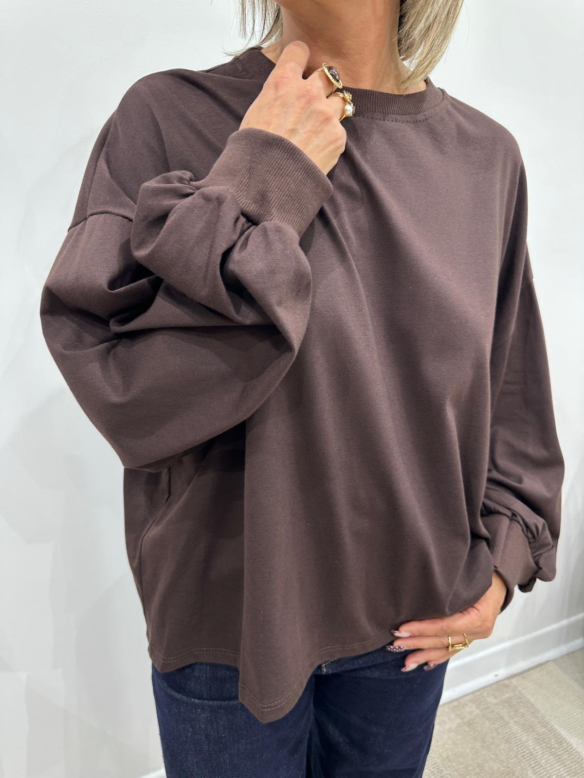 Sweat Romuald Chocolat