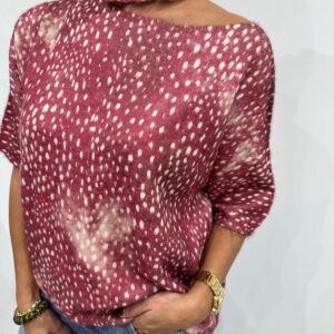 Pull Tyronne Bambi Bordeaux