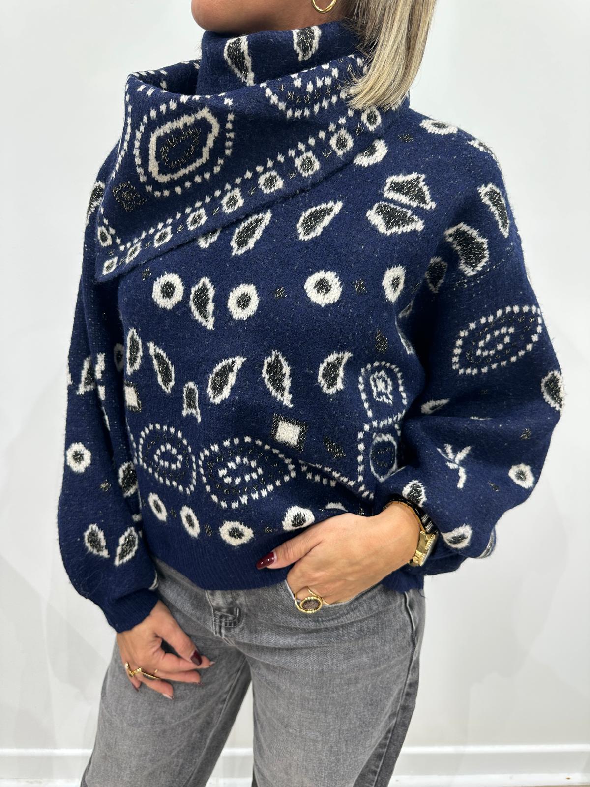 Pull Foulard Bandana Marine