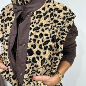 Gilet Reversible Leopard