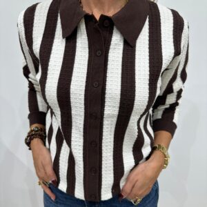 Pull Polo Martie Chocolat