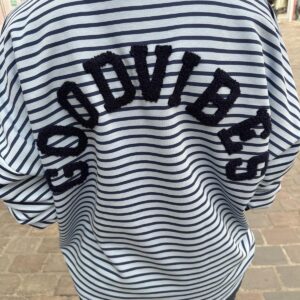 Sweat Mariniere Good Vibes Marine
