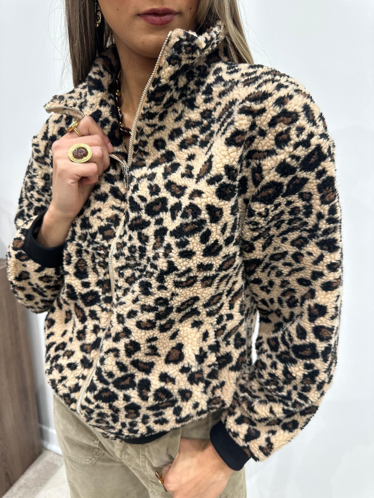Veste Polaire Leopard