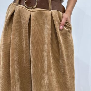 Jupe Culotte Velours Matilda Camel