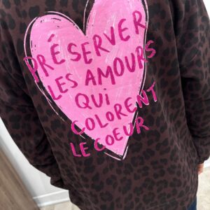 Sweat Préserver Les Amours Chocolat