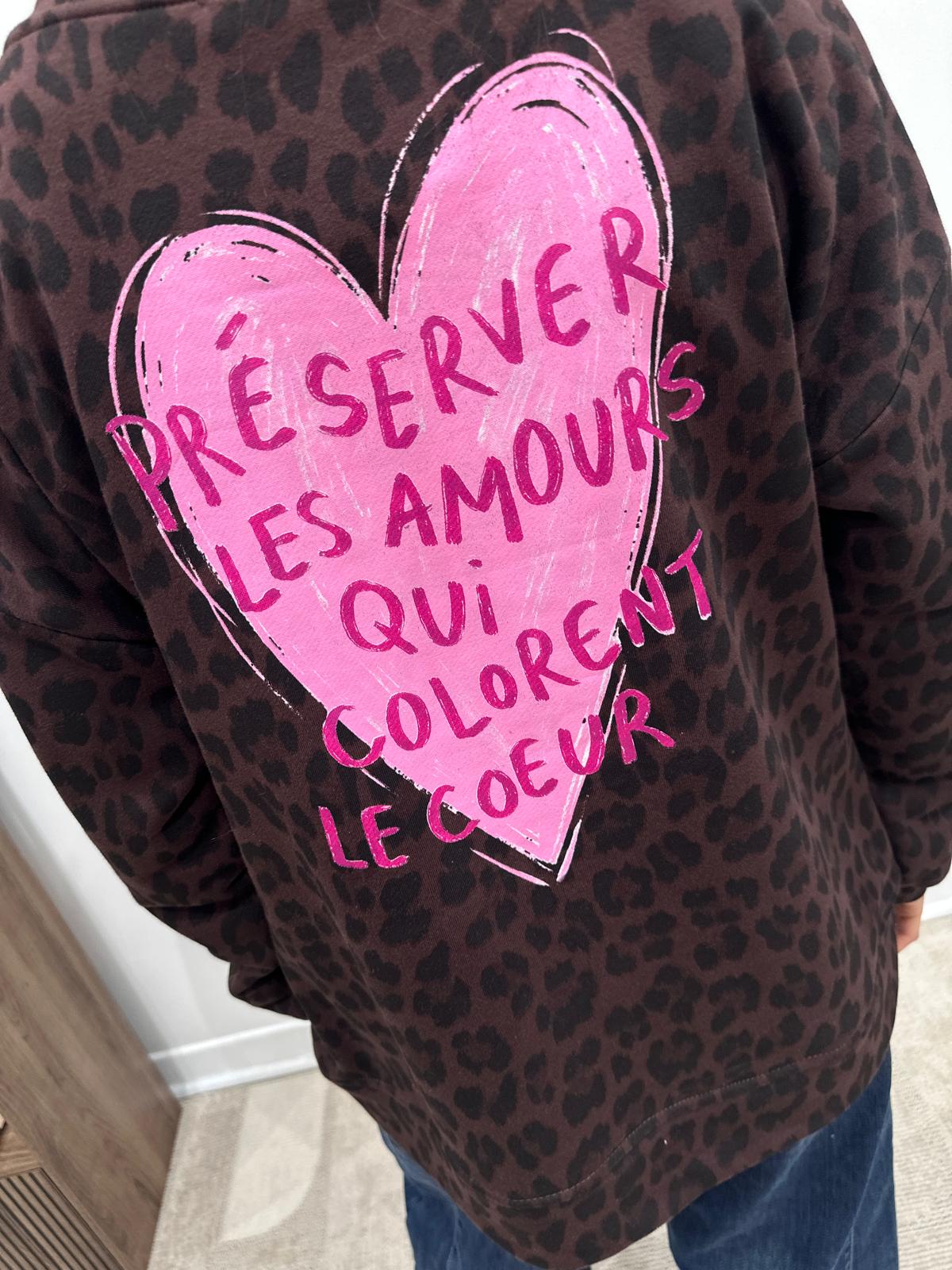 Sweat Préserver Les Amours Chocolat