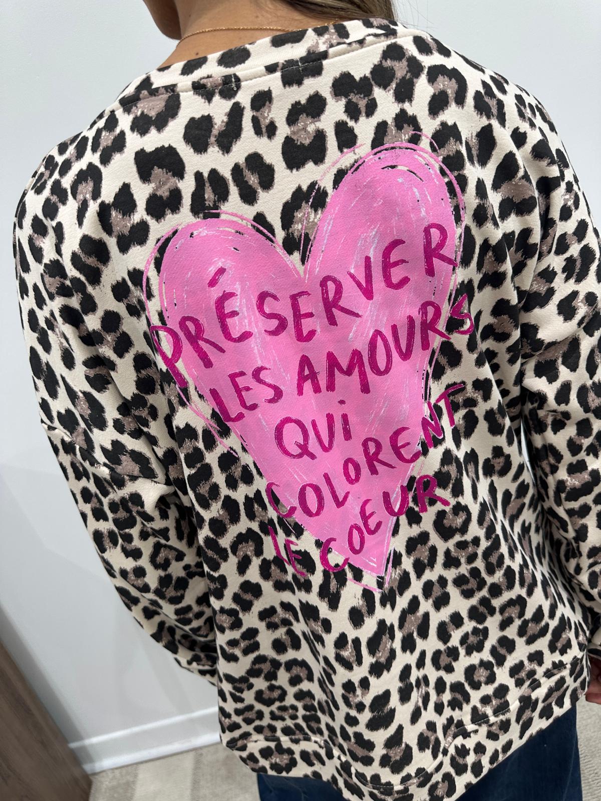 Sweat Préserver Les Amours Beige