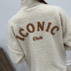 Veste Polaire Iconic Club Ecru