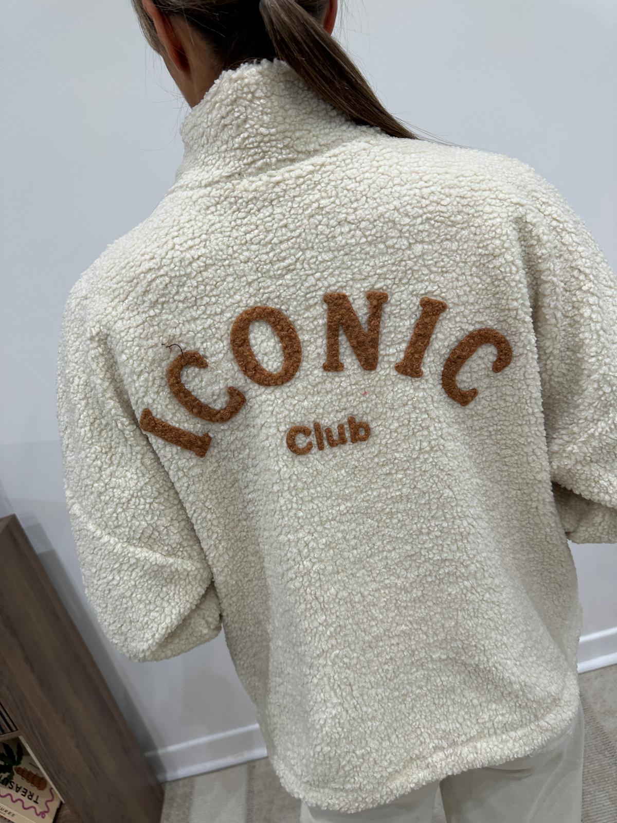 Veste Polaire Iconic Club Ecru