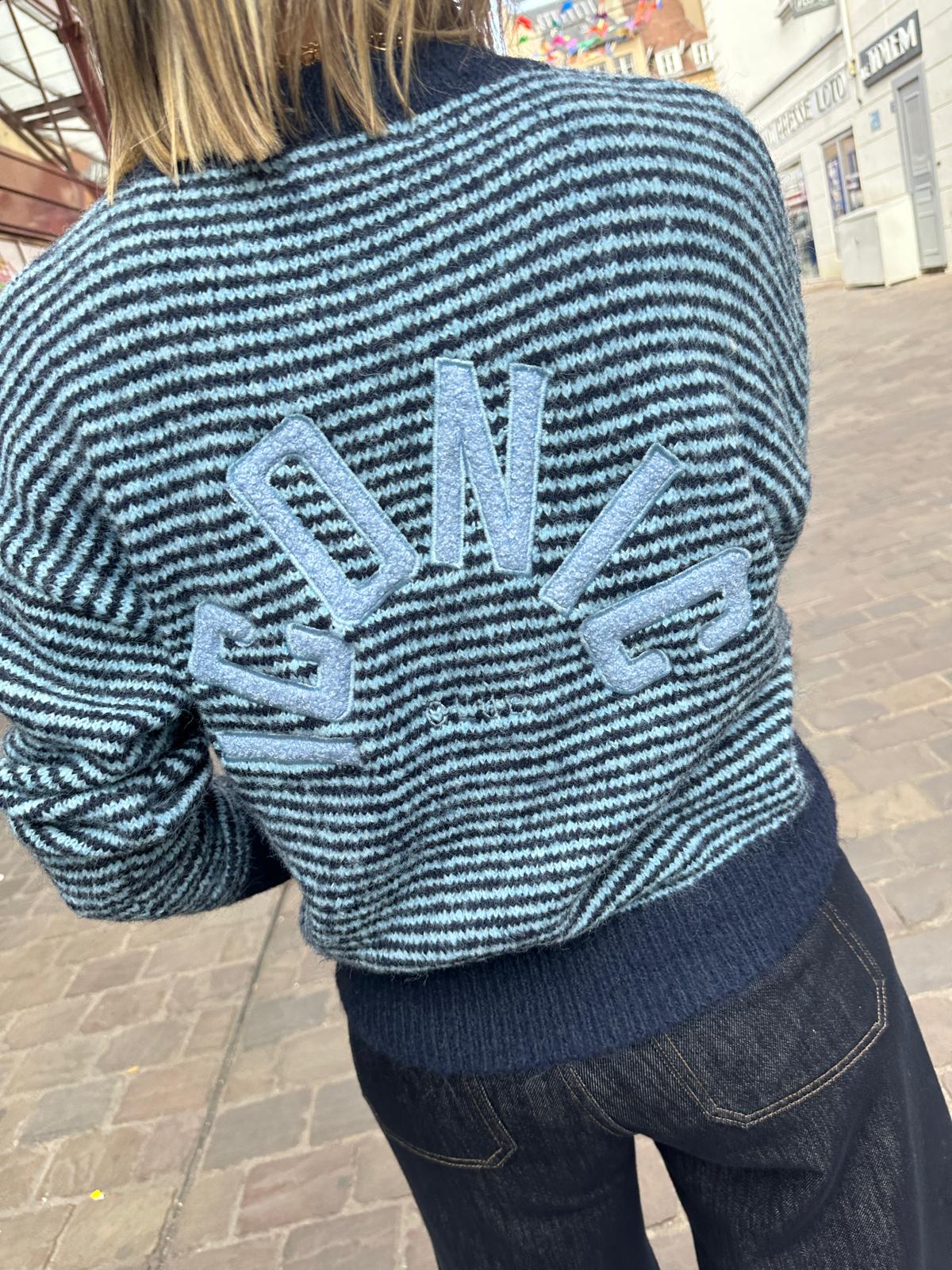 Pull Rayé Iconic Club Bleu