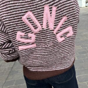 Pull Rayé Iconic Club Rose