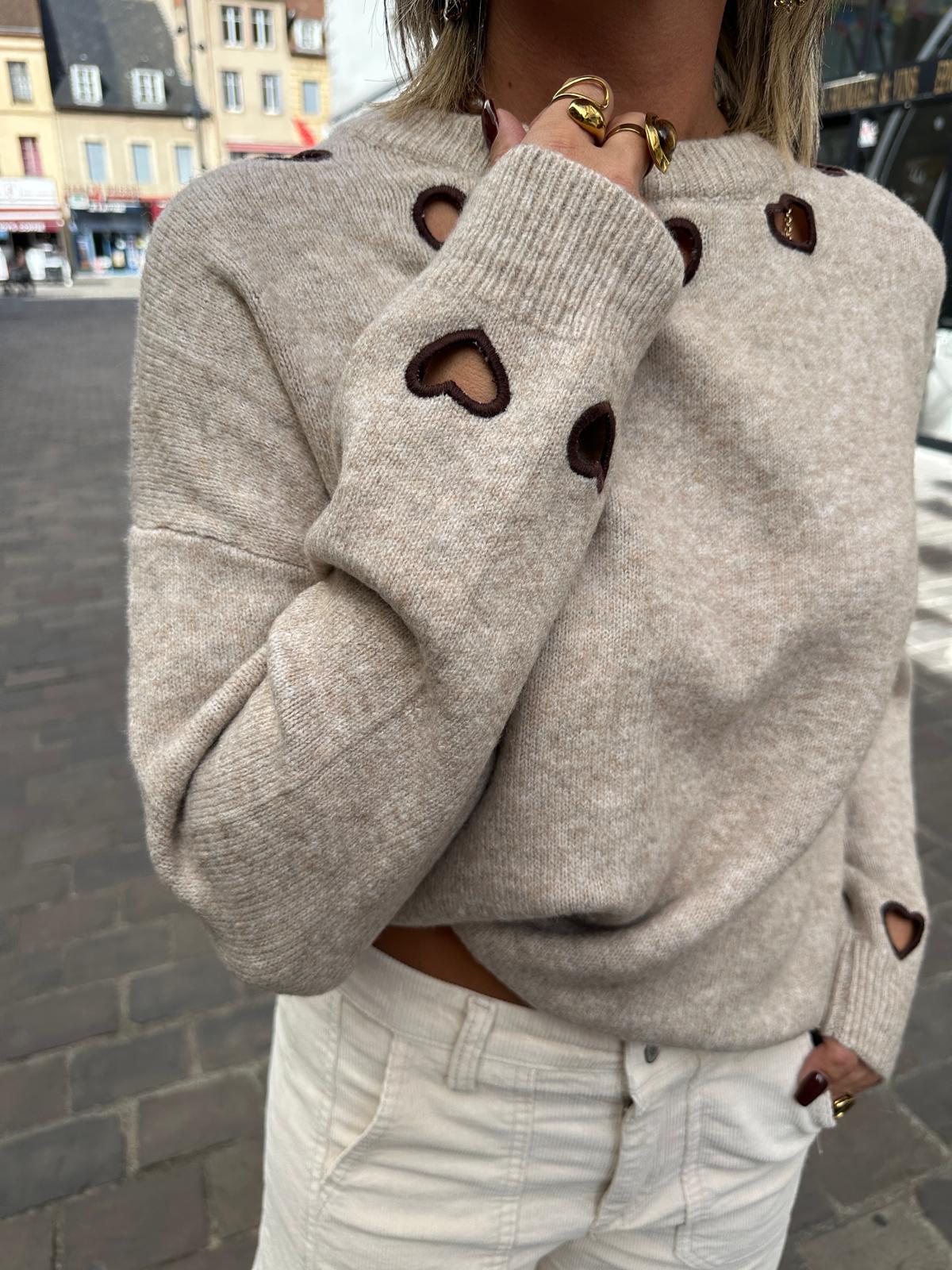 Pull Coeur Ajouré Camilia