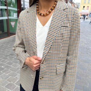 Blazer à Carreaux Prisca