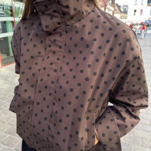 Veste Légère à Pois Chocolat Lucas
