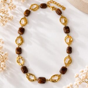 Collier Gilles Chocolat
