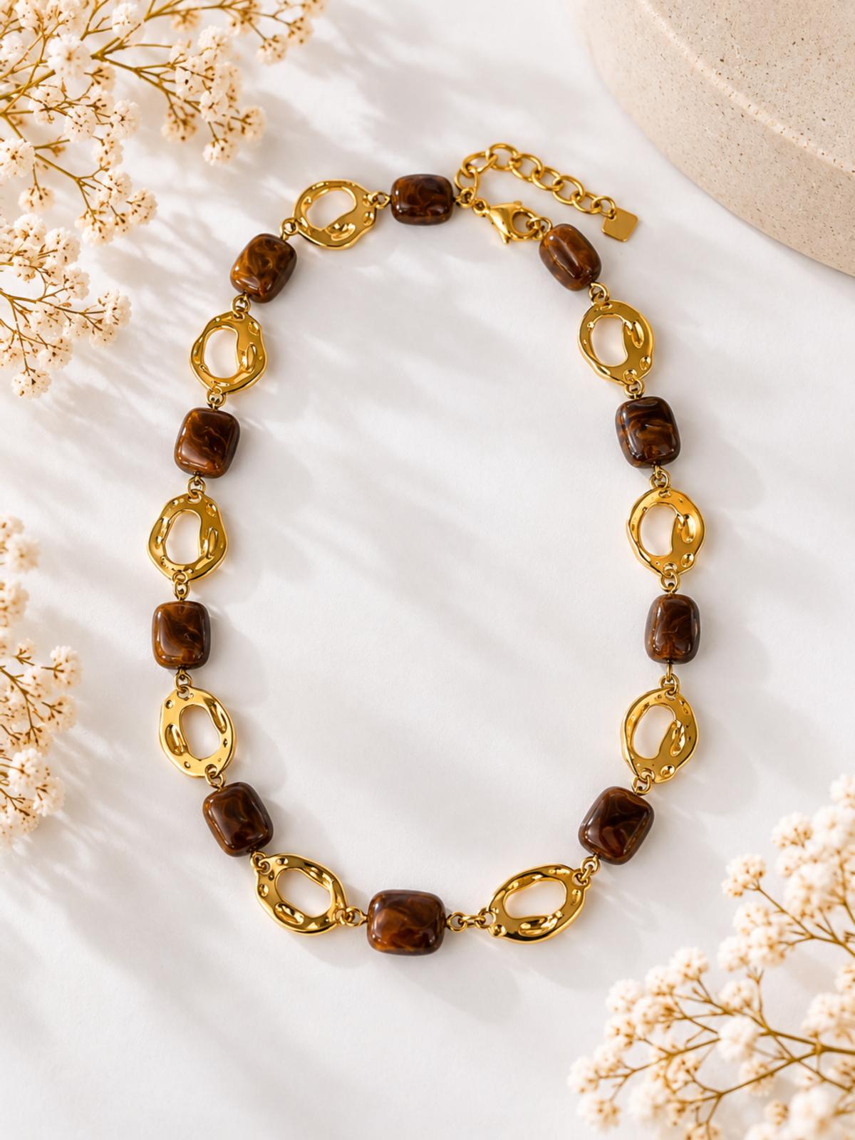 Collier Gilles Chocolat