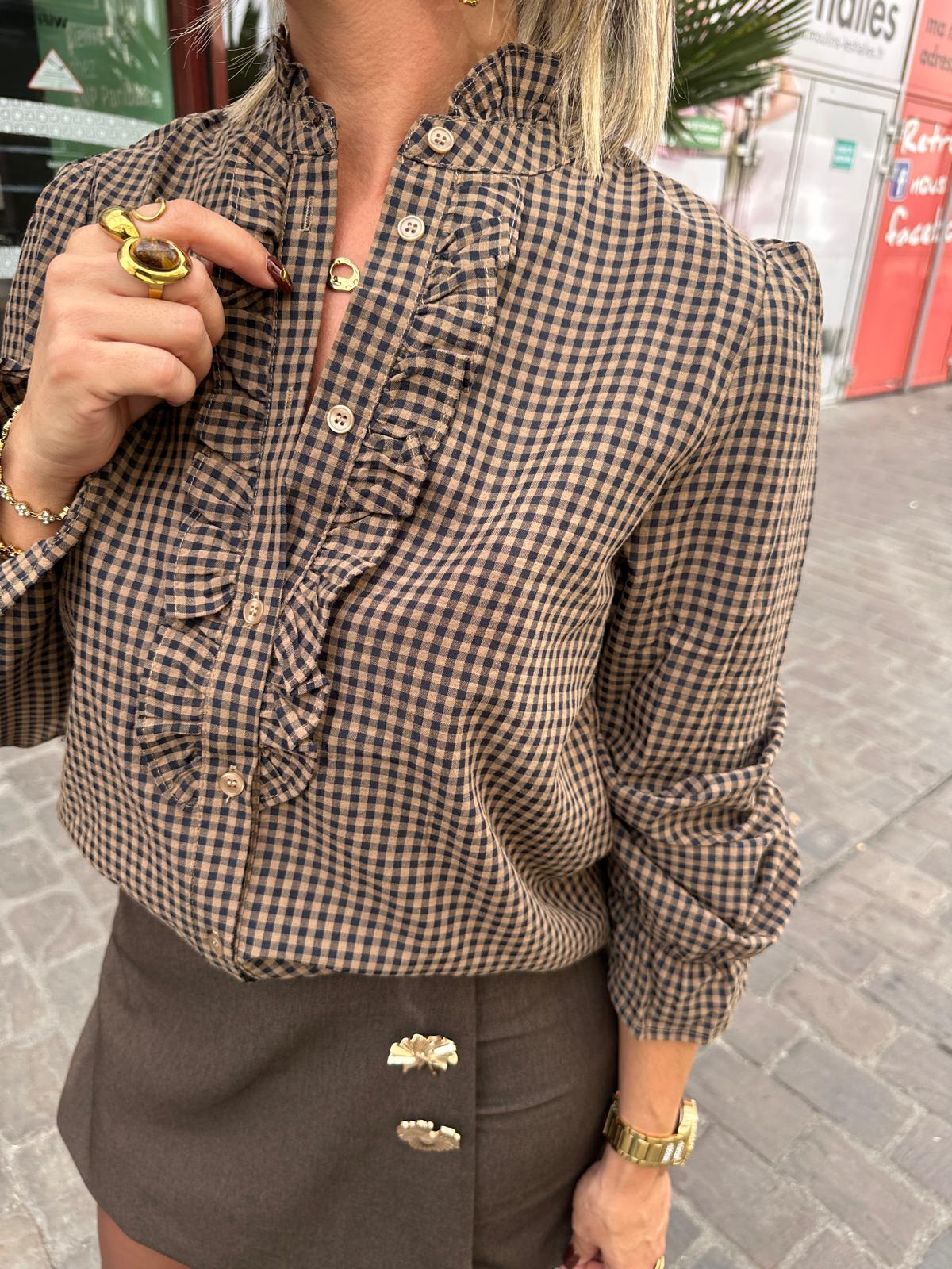 Blouse Carreaux Vichy Maloe