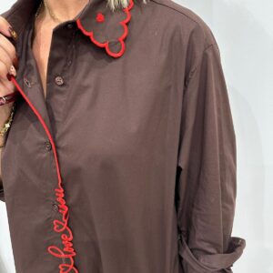 Chemise Oversize Chocolat - I Love You