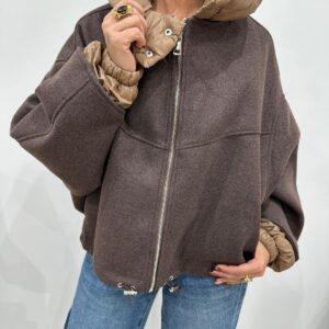 ‼️ Précommande ‼️ - Veste Capuche Doudoune Chocolat - Larie