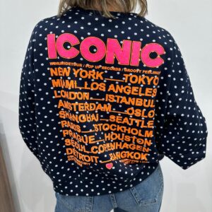 Sweat à Pois Iconic Marine